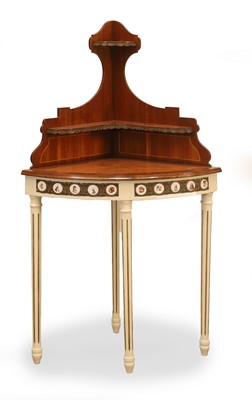 Lot 530 - A French mahogany corner cabinet