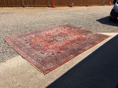 Lot 424 - A hand knotted Persian carpet