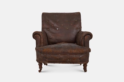 Lot 275 - A late Victorian leather armchair