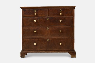 Lot 396 - A Queen Anne walnut chest of drawers