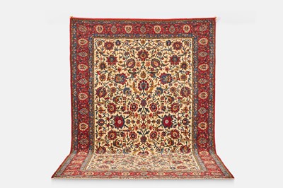Lot 121 - A Qum wool carpet