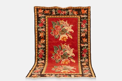 Lot 273 - A Karabagh flat-weave wool rug