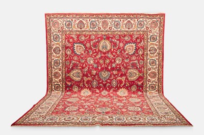 Lot 374 - A large Tabriz wool carpet