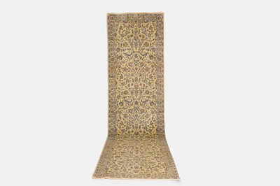 Lot 348 - A Kashan wool runner