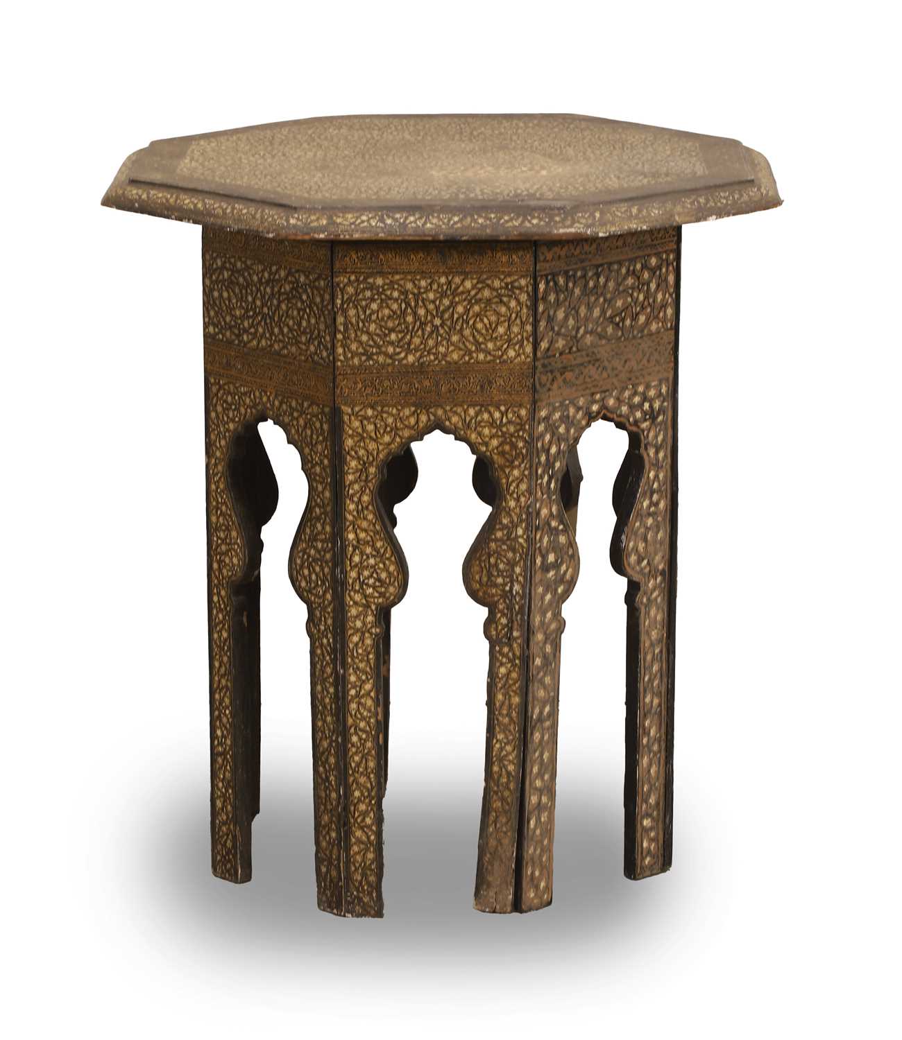 Lot 506 - A Kashmiri Benares table