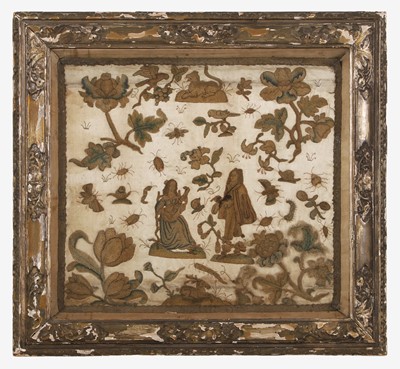 Lot 256 - A needlework picture