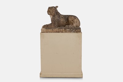 Lot 415 - A marble sculpture of a lioness