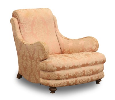 Lot 526 - A Victorian walnut armchair