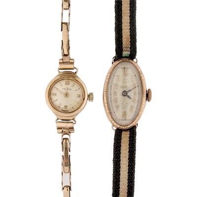 Lot 361 - Two 9ct gold ladies' mechanical watches
