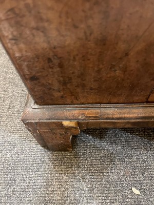 Lot 227 - A George I walnut and feather-banded bachelor's chest