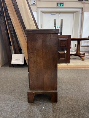 Lot 227 - A George I walnut and feather-banded bachelor's chest