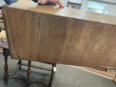 Lot 227 - A George I walnut and feather-banded bachelor's chest