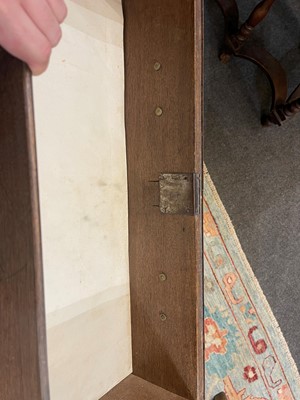 Lot 227 - A George I walnut and feather-banded bachelor's chest