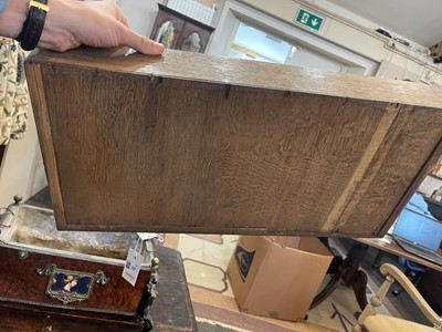 Lot 227 - A George I walnut and feather-banded bachelor's chest