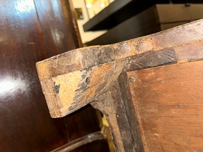 Lot 227 - A George I walnut and feather-banded bachelor's chest