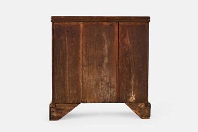 Lot 227 - A George I walnut and feather-banded bachelor's chest