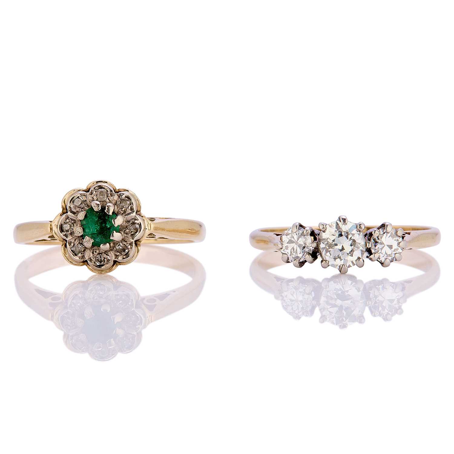 Lot 189 - Two gem set rings