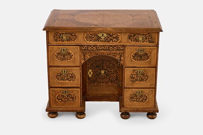 Lot 46 - A William and Mary walnut seaweed marquetry desk