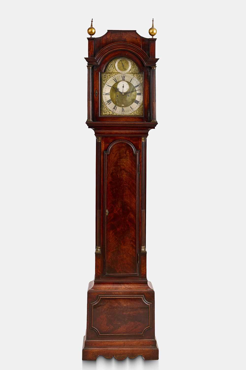 Lot 47 - A George III mahogany eight-day longcase clock by George Allan, Fleet Street, London