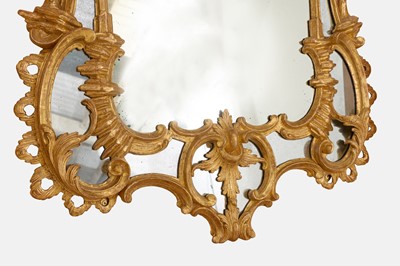 Lot 10 - A George III-style giltwood pier mirror in the manner of William and John Linnell
