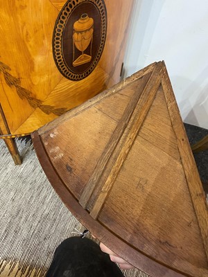 Lot 11 - A George III satinwood, harewood and marquetry commode attributed to Ince & Mayhew