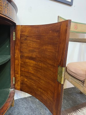 Lot 11 - A George III satinwood, harewood and marquetry commode attributed to Ince & Mayhew