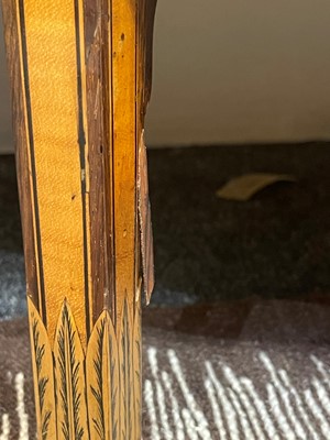 Lot 11 - A George III satinwood, harewood and marquetry commode attributed to Ince & Mayhew