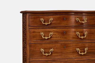 Lot 3 - A George III mahogany serpentine chest of drawers