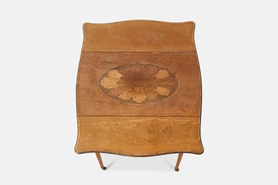 Lot 12 - A George III satinwood, rosewood and burr yew Pembroke table