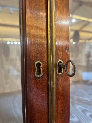 Lot 13 - A George III mahogany secretaire bookcase