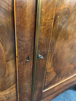 Lot 13 - A George III mahogany secretaire bookcase