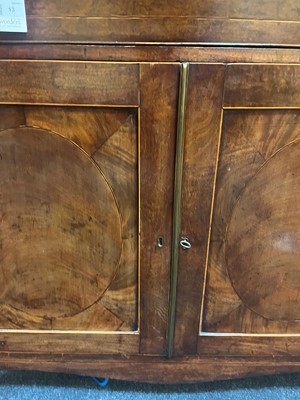 Lot 13 - A George III mahogany secretaire bookcase