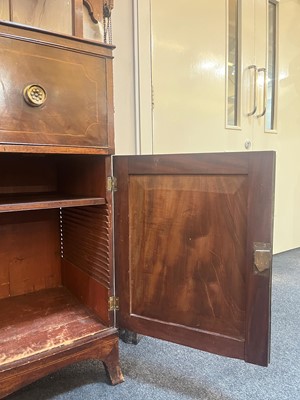 Lot 13 - A George III mahogany secretaire bookcase