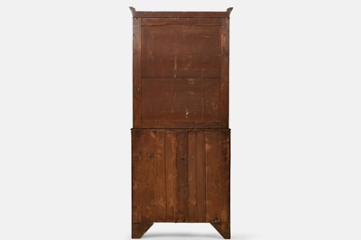 Lot 13 - A George III mahogany secretaire bookcase