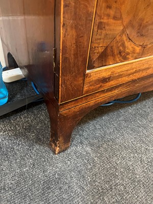 Lot 13 - A George III mahogany secretaire bookcase