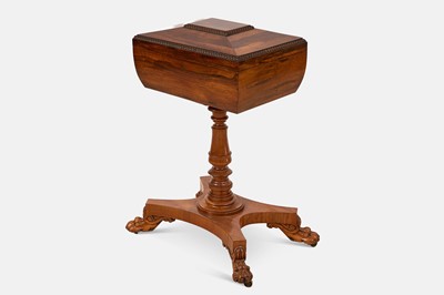 Lot 8 - A William IV rosewood worktable