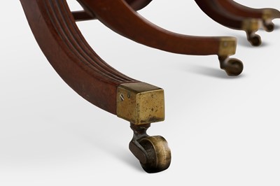 Lot 15 - A Regency mahogany twin-pedestal dining table