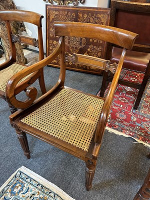 Lot 14 - A set of eight George IV mahogany dining chairs