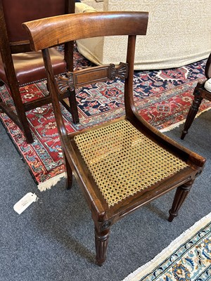 Lot 14 - A set of eight George IV mahogany dining chairs
