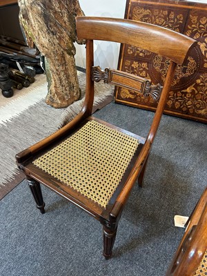 Lot 14 - A set of eight George IV mahogany dining chairs