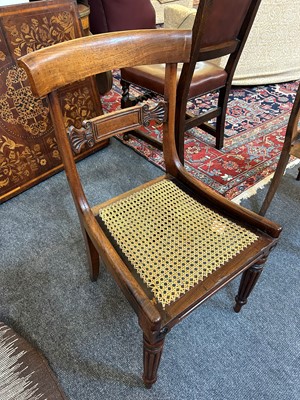 Lot 14 - A set of eight George IV mahogany dining chairs