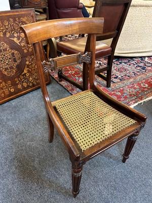 Lot 14 - A set of eight George IV mahogany dining chairs