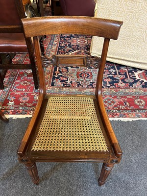 Lot 14 - A set of eight George IV mahogany dining chairs