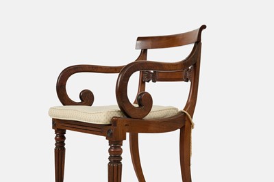 Lot 14 - A set of eight George IV mahogany dining chairs