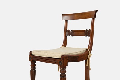 Lot 14 - A set of eight George IV mahogany dining chairs