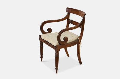 Lot 14 - A set of eight George IV mahogany dining chairs