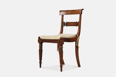 Lot 14 - A set of eight George IV mahogany dining chairs