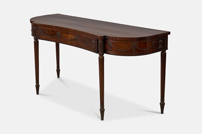 Lot 21 - A George III mahogany serving table in the manner of Gillows