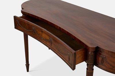 Lot 21 - A George III mahogany serving table in the manner of Gillows