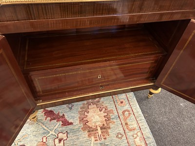 Lot 19 - A Louis XVI mahogany, amaranth and ormolu secrétaire à abattant